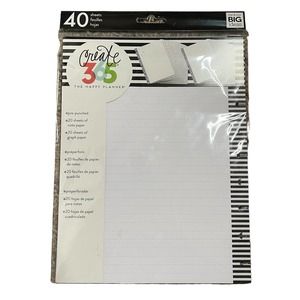 Me & My Big Ideas Create 365 Happy Planner Fill Paper NWT